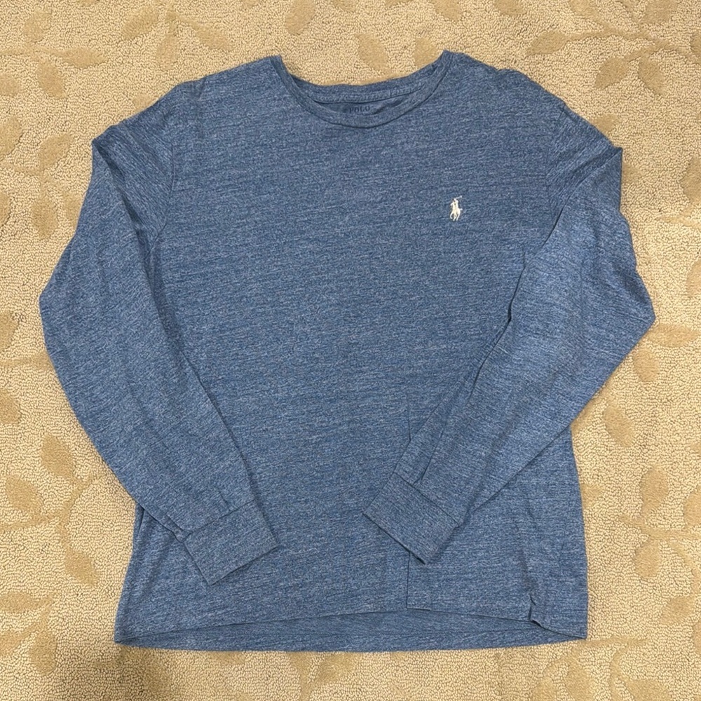 Polo by Ralph Lauren Blue Long Sleeve Tee‎
